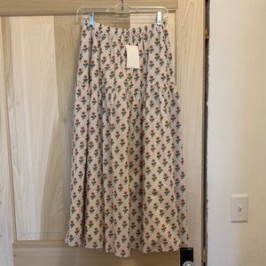 NWT Floral Print Cream Skirt from Shop Dahl
